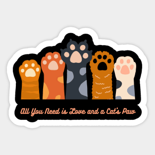 Cat Paw -Abstract Cat Paw Sticker